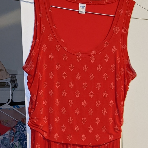 Red floral Old Navy dress - Picture 3 of 9